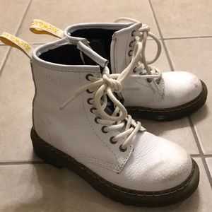 White little girl Dr. Martens